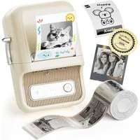 FELIXLEO NIIMBOT B21 S Bluetooth Etikettendrucker 300 DPI Weiß Etikettendrucker