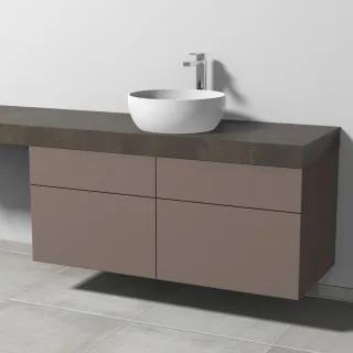 Sanipa Waschtischunterbau mit Auszügen 2morrow (P3418) 510x1200x520 Taupe-Matt, P34181T P34181T