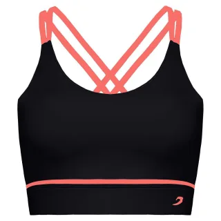 BoxRaw Valerie Damen-Sport-BH, Schwarz