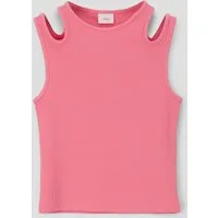 s.Oliver Muskelshirt T-Shirt Tank Top mit Schulter-Cut-out
