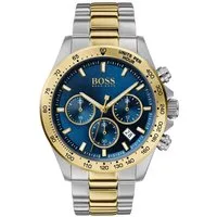 BOSS Chronograph HERO 1513767, Quarzuhr, Armbanduhr, Herrenuhr, Edelstahlarmband, analog, Tag