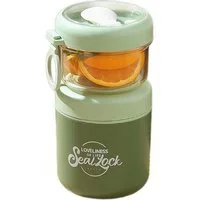 FOUORTUNATE-BEE Müslibox 2-in-1 Edelstahl Müsli- und Joghurtbecher, Mit Löffel, gefrier- und spülmaschinengeeignet, ideal für unterwegs
