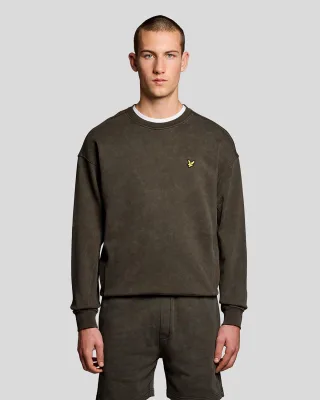 Schwerer Waschbaumwollpullover