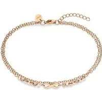 s.Oliver Fußkette S.Oliver Damen-Fußkette Edelstahl