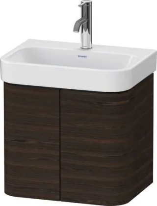 Duravit Happy D.2 Plus Waschtischunterbau wandhängend Nussbaum gebürstet Matt 475x350x415 mm - HP438 HP4384069690000
