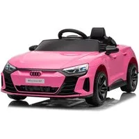 LALAHO Elektro-Kinderauto Elektro-Kinderauto,Kinderfahrzeug,Fernbedienung,Musik,Licht, verstellbarem Sicherheitsgurt und Audi RS e-tron GT Design