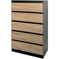 HTI-Living Kommode Kommode mit 5 grifflosen Schubladen (Stück, 1 St., 1 Kommode), Sideboard