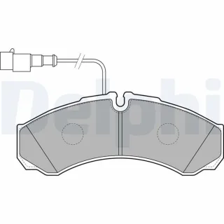 Delphi Bremsbel?ge hinten Nissan Cabstar Nt400 LP2185