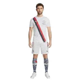 Puma - "KidSuper" Auswärts-Trikot für Herren, Manchester City FC (Weiß/Schwarz)