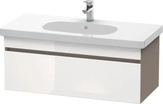 Duravit DuraStyle Waschtischunterbau wandhängend Weiß & Basalt Hochglanz & Matt 1000x453x398 mm - DS DS638502243