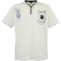Lavecchia T-Shirt Lavecchia Herren T-Shirt LV-2042 (Creme-Weiss, 4XL) Herrenshirt V-Ausschnitt