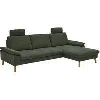 Die PlanBar Ecksofa PP-LA24075 L-Form, Breite 286 cm, opt. mit Kopfstützen, Schlaffunktion, mot. Ottomane, Sitztiefenverst.