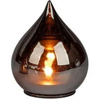 formano LED Dekolicht LED Deko Tropfen 13 cm Farbglas mit Timer 6h/18h Ambientbeleuchtung, LED fest integriert