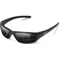 LuxusKollektion Fahrradbrille Sonnenbrille Polarisiert Schwarze Matte Rahmen mit Schwarze Linse