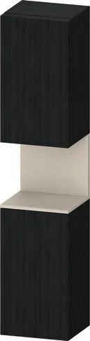 Duravit Qatego Hochschrank Eiche Schwarz Matt 400x360x1760 mm - QA1346R83160010 QA1346R83160010