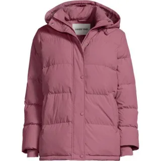 Wasserabweisende Daunenjacke, Damen,  Pink, Nylon/Daunen, by Lands' End