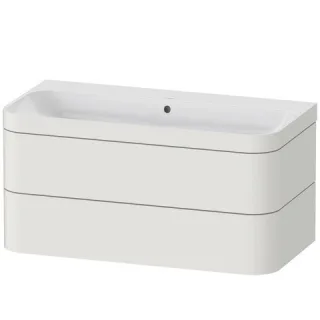 Duravit Happy D.2 Plus c-bonded Set wandhängend Nordic Weiß Seidenmatt 975x490x480 mm - HP4638N3939 HP4638N3939