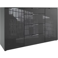 Wimex Kombikommode Level36 C by fresh to go, mit Glaselementen auf der Front, soft-close Funktion, 135cm breit