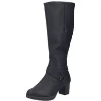 Rieker Stiefel Langschaftstiefel, Blockabsatz,mit Reißverschluss hinten-schmale Form