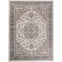 Mazovia Orientteppich Oriente Teppich - Traditioneller Teppich Orient Beige, 120 x 170 cm, Geeignet für Fußbodenheizung, Pflegeleicht, Wohnzimmerteppich