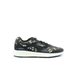 Puma Ignite gebrochene schwarze synthetische Herren Schnürtrainer 188733 02
