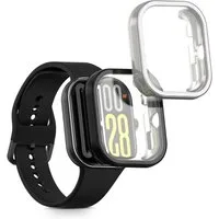 kwmobile Smartwatch-Hülle 2x Silikon Hülle für Xiaomi Redmi Watch 5 / Redmi Watch5 eSIM, Schutzhülle Fullbody Display Cover Set aus Silikon