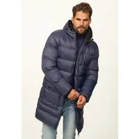 SOULSTAR Parka mit Kapuze als Winterjacke - Langer Steppmantel Herren warme Pufferjacke Steppjacke - Leichter Wintermantel