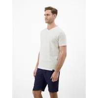 LERROS T-Shirt T-Shirt mit V-Neck in Strickqualität