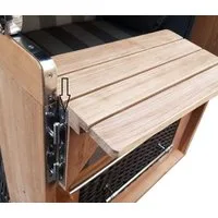 AMBIENTE-LEBENSART.DE Holzkonstruktionsbeschlag Scharnier Edelstahl Strandkorb Tisch Rechts und Links als Ersateil Set (2 St)