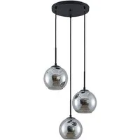 Lindby Hängeleuchte Jurian, Glas Alu IP20, 3 x 15 W LED