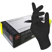 GUARD 5 Einweghandschuhe 200er - Box schwarze Hygiene- Koch- und Küchenhandschuhe (Art. 119003) Lebensmittelecht, Puder- und Latexfrei
