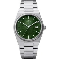 S&T Design Quarzuhr Herrenuhr Edelstahl Armbanduhr Herren Uhr Datum Silber, (Geschenkebox (Etui), inkl. Uhrenbox), Einfache Männer Uhr Metall Silber Datum Wasserdicht 3Bar