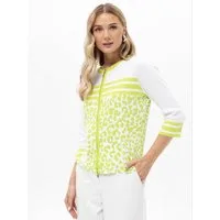 Passioni Longstrickjacke mit Leoparden Print Leopadenprint