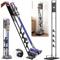 AKKEE Halterung passend für Dyson Gen5 V15s V15 V11 V10 V8 V7 V6, (Mit Rollenzubehörhalter)