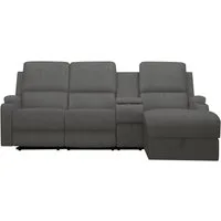 OTTO home Ecksofa NAPORI Cord, Multimediasofa, 3er Kinosessel XXL, L-Form, Kinosofa mit Relaxfunktion, Getränkehalter, Staufach und Staukasten