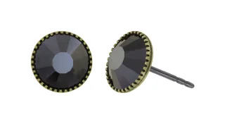 konplott - Ohrstecker - Black Jack schwarz