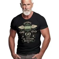 LOBO NEGRO® T-Shirt zum 60. Geburtstag: Original seit 1966 - Zur Perfektion gereift