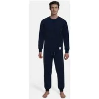 TOM TAILOR Schlafanzug Rhodos (2 tlg) Langarm, lange Hose, Rundhalsausschnitt, basic, Baumwollmix