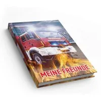 itenga Notizbuch itenga Freundebuch Feuerwehr DIN A5, 88 Seiten 150g Naturpapier