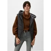 s.Oliver Outdoorjacke Outdoor-Weste Steppweste mit Kapuze