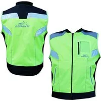 PROANTI Motorradweste hochwertige Motorrad Warnweste Neon Gelb/Grün Biker Sicherheitsweste