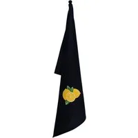 Vista Portuguese Geschirrtuch Geschirrtuch Lemon schwarz 50x70cm