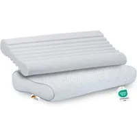 Paradies Nackenstützkissen Paradies Revita Ergonomic orthopädisch Nackenstützkissen Nackenkissen, Seitenschläfer, Rückenschläfer, IGR- Zertifiziert, Klimaneutrale Herstellung