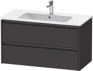 Duravit Ketho.2 Waschtischunterbau wandhängend Graphit Supermatt 1010x480x550 mm - K25264080800000 K25264080800000