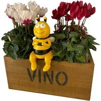 Online-Fuchs Gartenfigur Bienen als Kantenhocker für außen - Deko Figuren Tiere, von 15 bis 25 cm groß