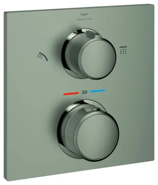 GROHE Thermostat-Brausebatterie Allure 29181_2 für Rapido SmartBox satin steel, 29181MS2 29181MS2
