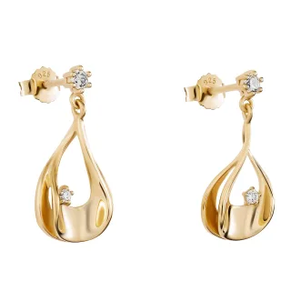 Orphelia 'Etoile' Damen Ohrhänger aus 925er Sterlingsilber - Gold ZO-7524/G