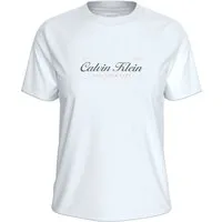 Calvin Klein Jeans T-Shirt Rundhalsausschnitt, Regular Fit, reine Baumwolle