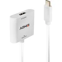 USB Konverter, USB-C Stecker > HDMI Buchse weiß, 10cm