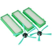 vhbw Saugroboter Zubehör-Set passend für Vorwerk Kobold VR300, VR-300, VR-200, VR200 Staubsauger, Zubehör für Vorwerk